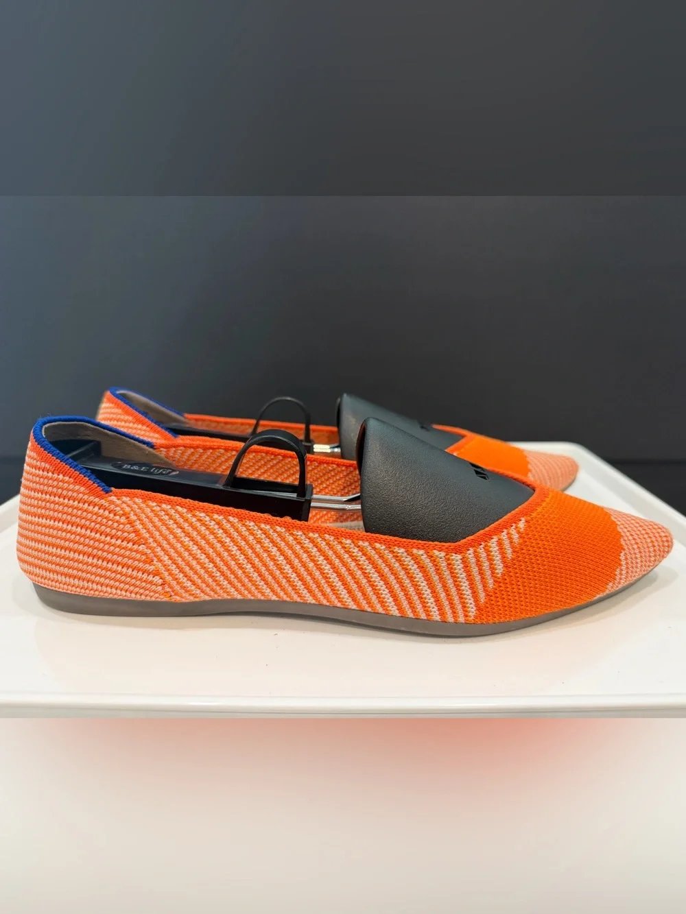 Rothy’s The Point in Retired Color-Orange Sherbet Striped - size 7.5